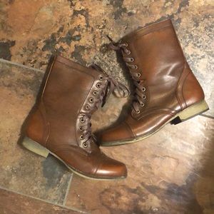 Shoes of Soul brown moto boots